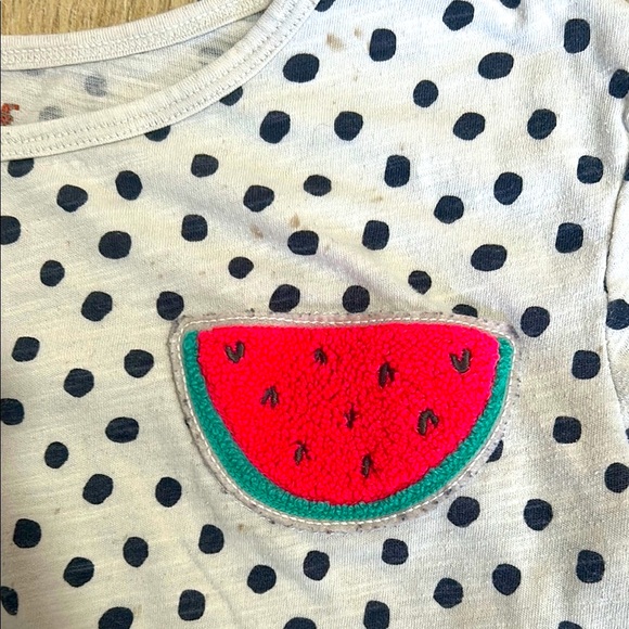 Cat & Jack Girls Watermelon Polk-a-Dot Pattern Short Sleeve Tee for Summer Sz L - Picture 5 of 5